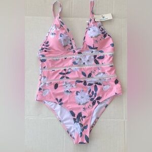 beachsissi 🌸✨🩵Floral Pink womensSwim One Piece